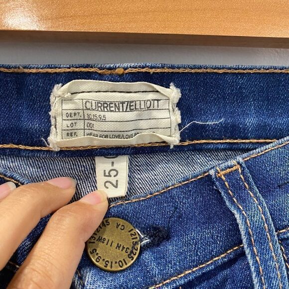 Current/Elliott 'the Stiletto' Destroyed Skinny Jeans - Picture 4 of 10